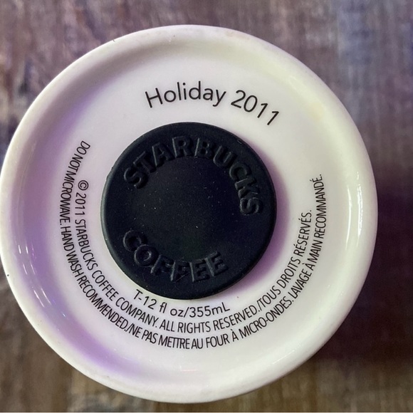 Starbucks Christmas falalalala Ceramic Travel Mug - Picture 2 of 4